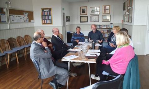 Shailesh Vara MP meets with Darryl Preston, Police and Crime Commissioner for Cambridgeshire and members of Bainton Parish Council