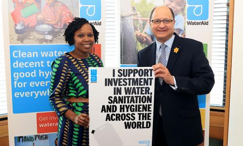 Shailesh Vara supports WaterAid