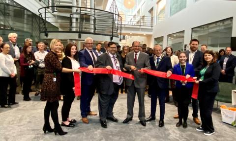 Shailesh Vara MP opens the new Royal HaskoningDHV UK Head Office in Lynch Wood, Peterborough.