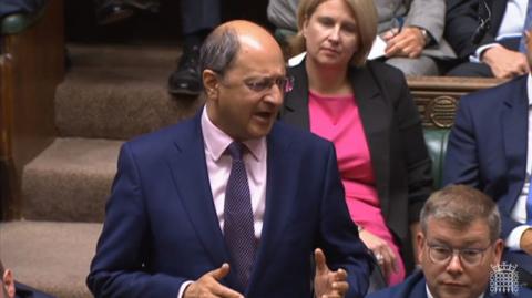 Shailesh Vara MP speaking in the House of Commons